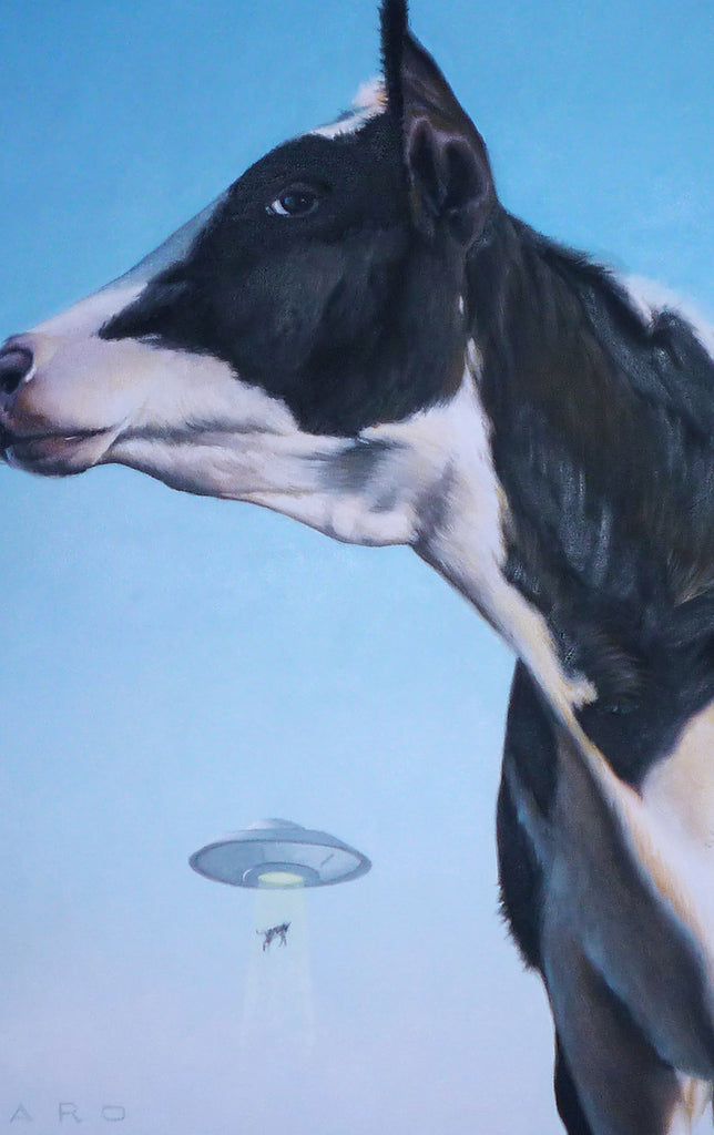 Close Encounters Of The Moo Kind / Original Painting